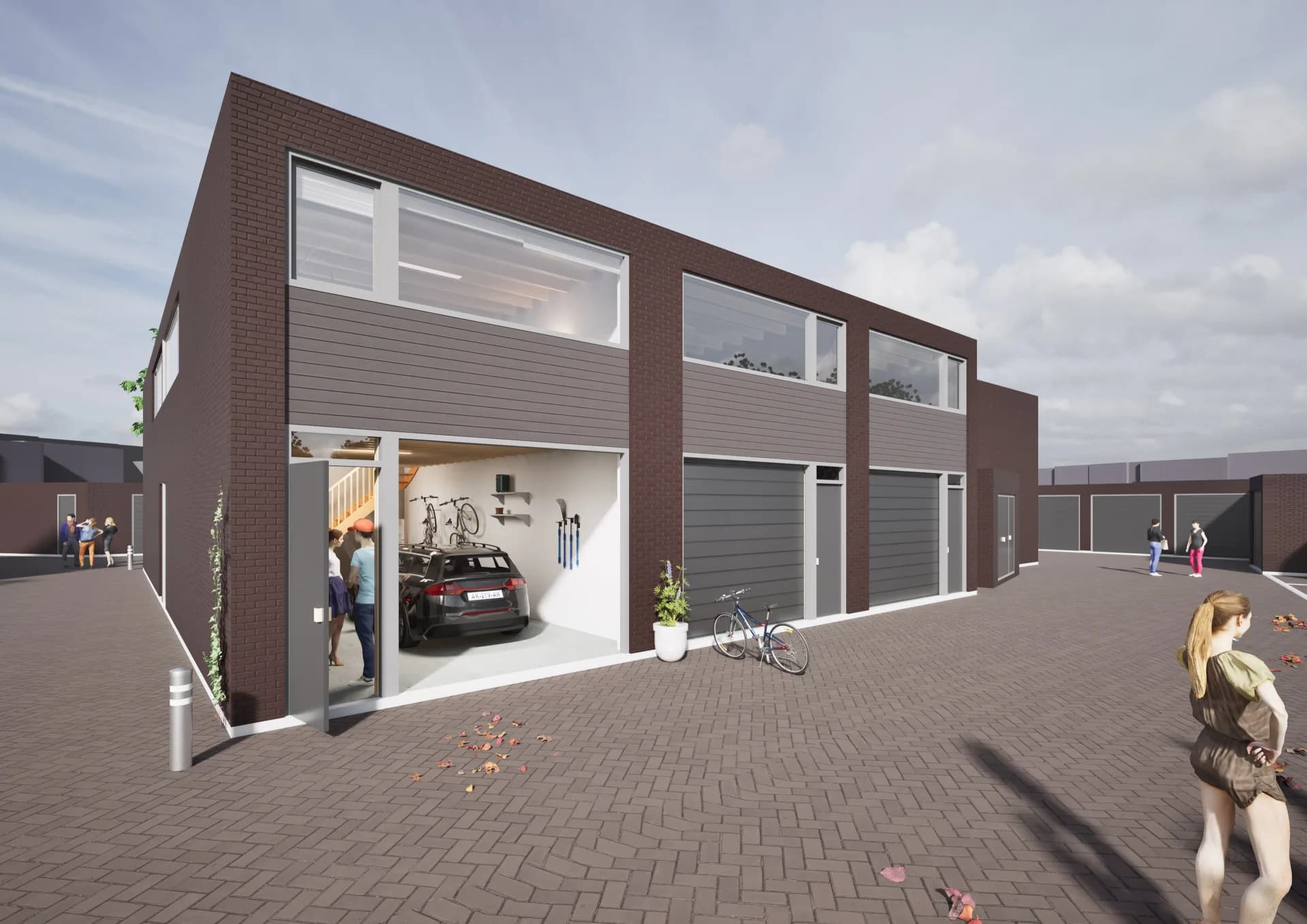 Superbox van 100 m² met twee bouwlagen, geschikt als bedrijfsruimte of werkruimte voor ondernemers